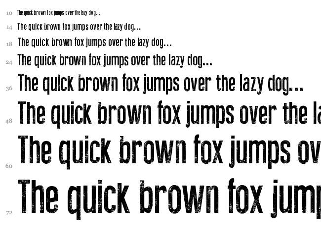 Press Feeling Eroded font waterfall